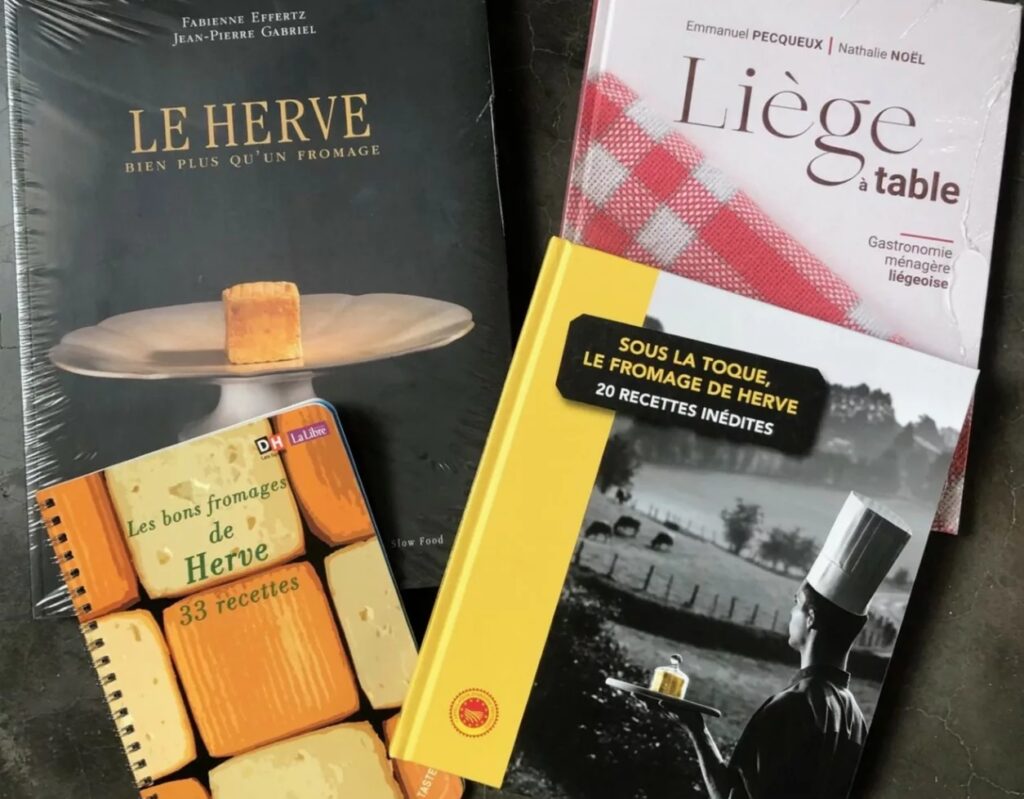 livres de recettes avec du fromage de Herve