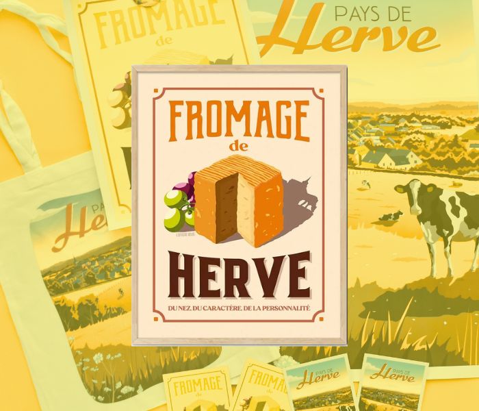 Fromage de Herve par l'Affiche Belge