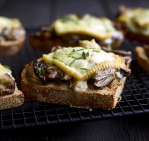 Recette-Entrée_croustades-champignons ©Terre de Fromages