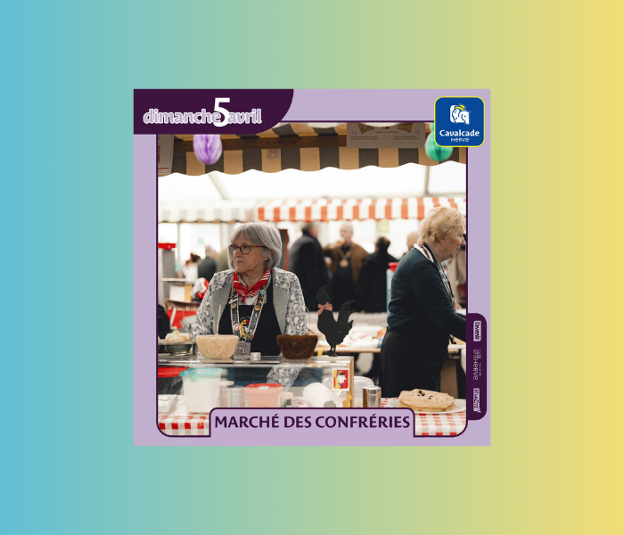 Marché des confréries à la Cavalcade de Herve ce dimanche 5 avril 2026